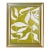 Original Oil Painting Botanical Leaves, Green and White Floral Wall Art, Framed Contemporary Nature Artwork, 16x20 For Sale