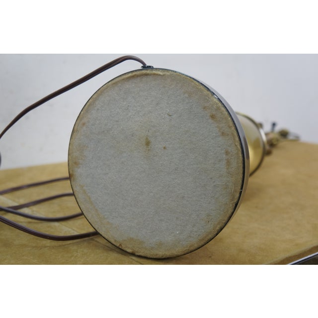 Mid 20th Century Neocalssical Brass Neoclassical Mantel Vase Trophy Urn Table Lamps 38" - a Pair For Sale - Image 14 of 16