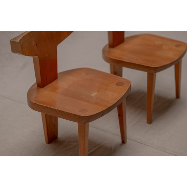 Vintage Sculptural Side Chairs by Jacob Kielland-Brandt, Denmark, 1960s, Set of 2 For Sale - Image 3 of 12
