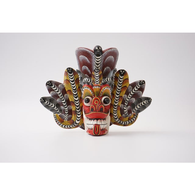Traditional Wooden Mask, 1970s, Set of 3 For Sale - Image 6 of 14