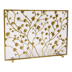 Brilliant Gold Primrose Garden Fireplace Screen