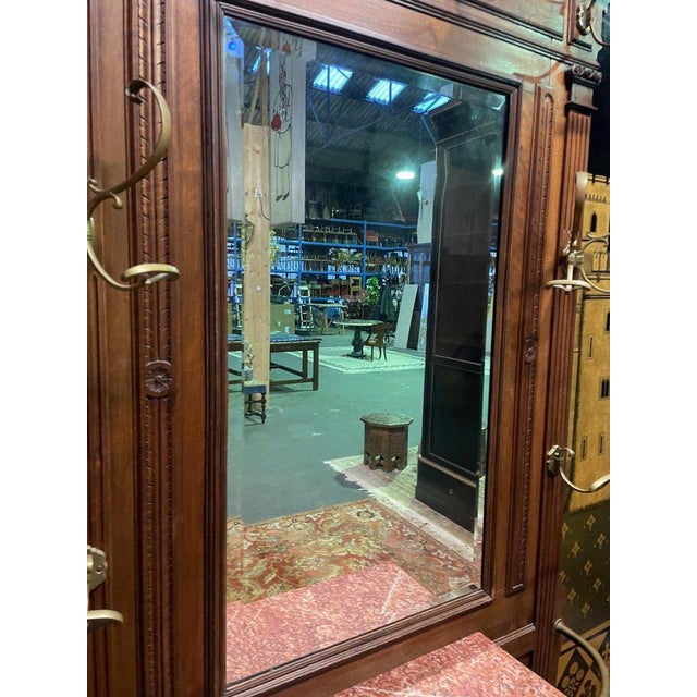 Napoleon III Walnut Cloakroom For Sale - Image 4 of 7