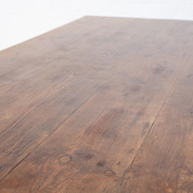 Antique Farmhouse Dining Table, 1900 For Sale - Image 6 of 9