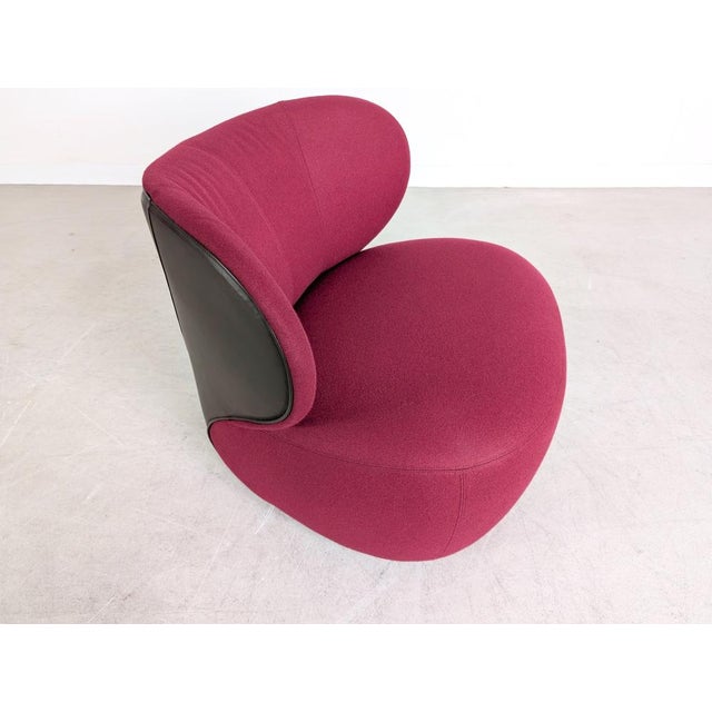 Red Armchair with Lilac Upholstery by Eoos for Walter Knoll For Sale - Image 8 of 11
