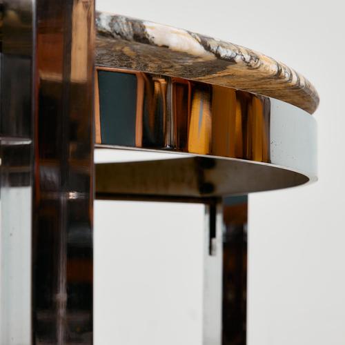 Coffee Table with Stone Top, 1970s For Sale - Image 9 of 12