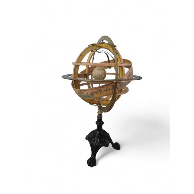 Armillary Sphere by Faustino Paluzie, Barcelona, 1880s For Sale - Image 4 of 12