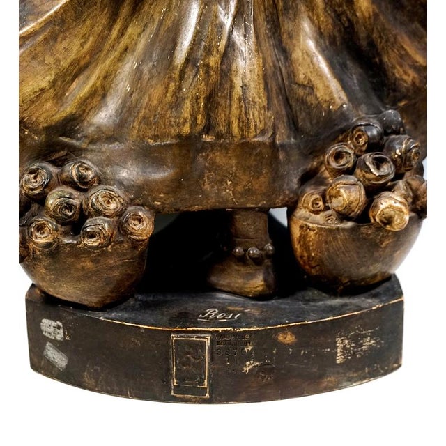 Large Ruth Sculpture from Goldscheider Vienna, 1920s For Sale - Image 6 of 10