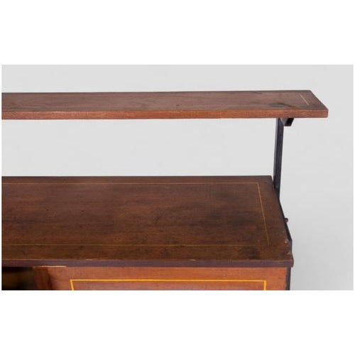 Wood Vintage Cabinet with Painted Doors For Sale - Image 7 of 12