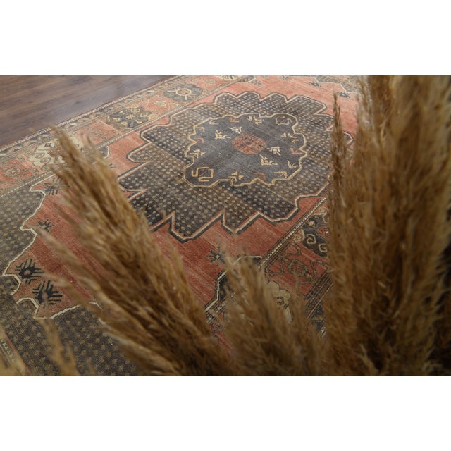 Vintage Persian Hand-Knotted area rug is a semi-antique vintage area rug. The '70s Eastern region of Anatolian's unique...