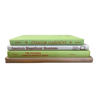 Collection of 4 Vintage Mid 20th Century Outdoorsy Books For Sale