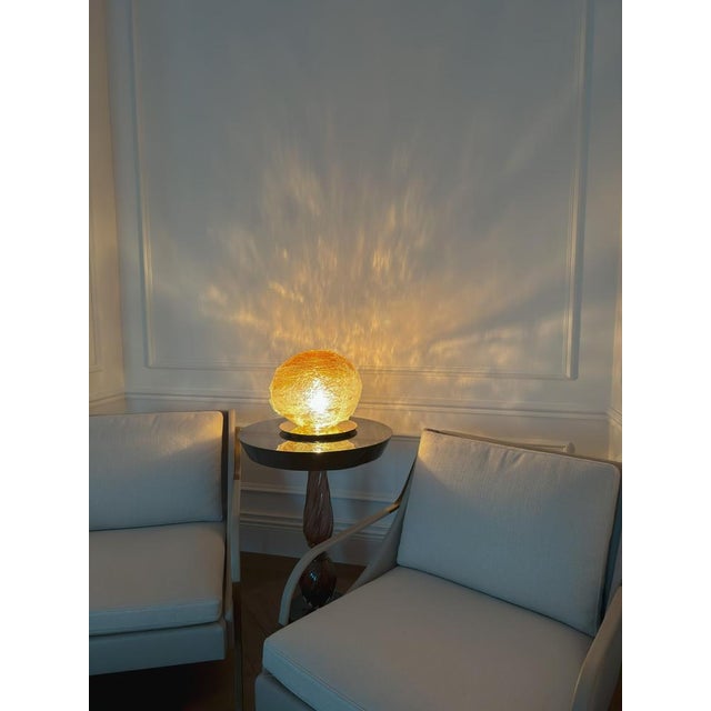 Primordiale Table Lamp with Amber Murano Glass Sphere from Venini, 2011 For Sale - Image 9 of 11