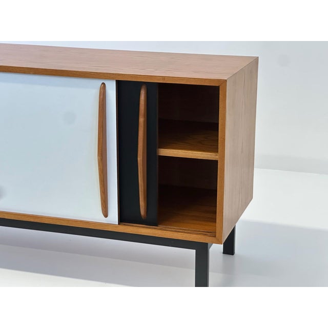 Mid-Century Modern Cansado Cabinet attributed to Charlotte Perriand, 1958 For Sale - Image 3 of 16