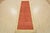 Contemporary Gabbeh Runner 3’4” X 9’8” Red Wool Contemporary Hand-Knotted Oriental Rug For Sale - Image 3 of 13