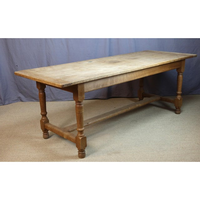 Tan 20th Century Oak Dining Table, 1950s For Sale - Image 8 of 8