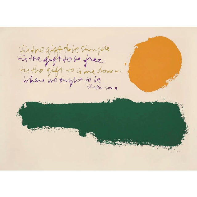 1970s Corita Kent, “’Tis the Gift to Be Simple,” Signed Serigraph For Sale - Image 5 of 5