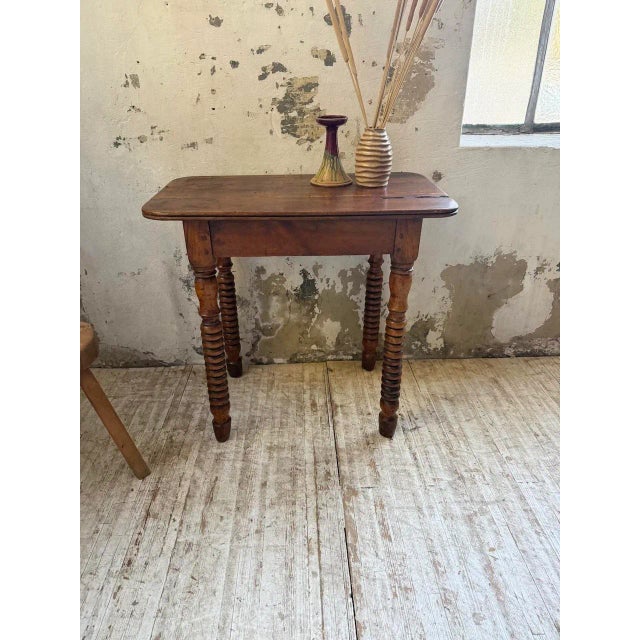 Wood Console Table or Desk in Walnut, 19th Century For Sale - Image 7 of 18