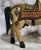 Wood Vintage Hand Carved Wedding Horse Handpainted Figurine For Sale - Image 7 of 11