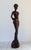 Brown Vintage Hand Carved Female Asian Wood Sculpture For Sale - Image 8 of 10