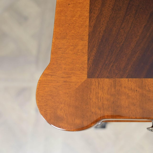 Traditional Square Mahogany End Table For Sale - Image 11 of 12