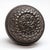 This steel swirl door knob was made in 1900 catalog. It is part of the E-14700 group. It has a swirled center and a black...