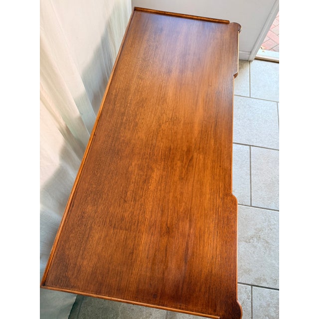 Mid-Century French Louis XVI Style Fruitwood Writing Desk or Vanity by John Widdicomb Co For Sale In Pittsburgh - Image 6 of 18