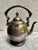 Victorian Antique 1880’s Silver-Plated Brass Gooseneck Tea Pot For Sale - Image 3 of 11