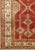 Turkish Antique Turkish Oushak Rug With Geometric Design in Red, Light Green, Orange and Cream For Sale - Image 3 of 9