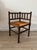 Vintage Corner Chair in Turned Wood with Straw Seat, 1940s For Sale - Image 9 of 12