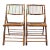 Pair of Mid 20th Century Tortoise Bamboo Foldable Chairs For Sale