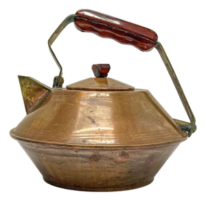 Art Deco Copper and Bakelite Kettle, 1930s