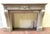 Louis XVI Style Fireplace in White Carrara Marble, 1800s For Sale - Image 9 of 18