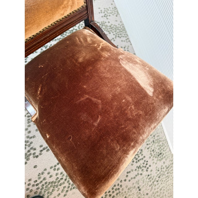 Victorian Eastlake Velvet Chair For Sale In San Francisco - Image 6 of 12