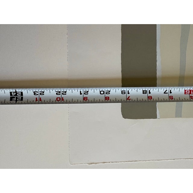 Barbara Beck 1970 Mid Century Modern Handprinted Screen Print on Paper, Edition of 20 For Sale - Image 4 of 7