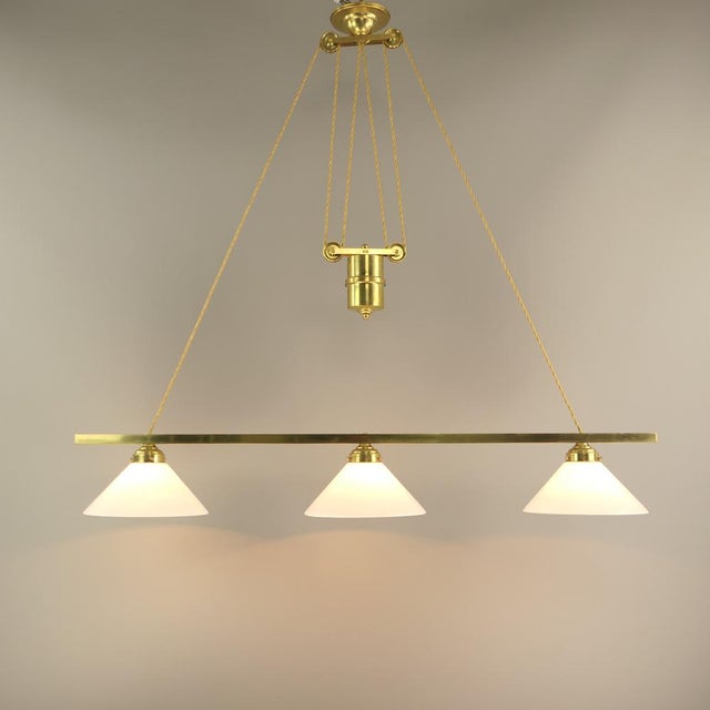 English Billiard Ceiling Light, 1930s For Sale - Image 16 of 16