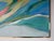 1970’s Vintage Expressionist Abstract Acrylic on Canvas Painting in Gold Aluminum Frame For Sale - Image 9 of 12