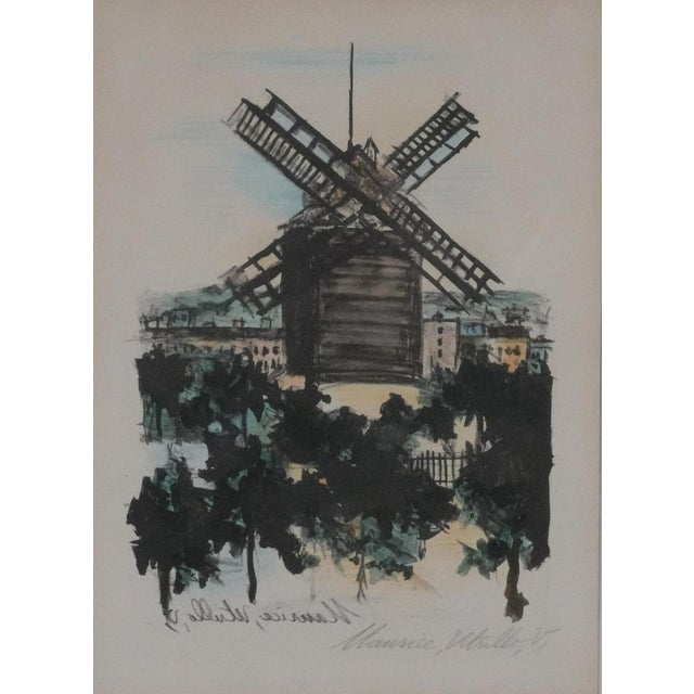 Maurice UTRILLO (1883-1955) The Galette Mill Original lithograph Signed in pencil On paper 26 x 19 cm (sight size)...