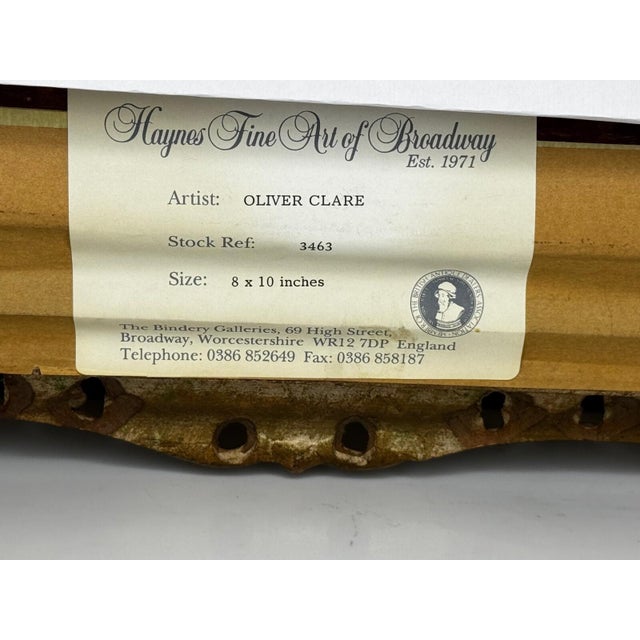 Antique Victorian Still Life Oil Painting by Oliver Clare, Signed Floral Blossom & Bird’s Nest With Blue Eggs, c.1880, Ornate Gilt Frame For Sale - Image 14 of 18