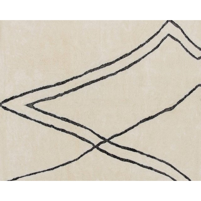 Hand-Knotted Wool Rug by Azele Studio For Sale - Image 6 of 9