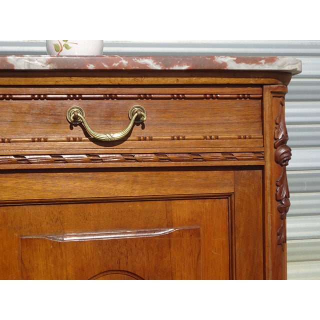 Art Deco Buffet in Walnut and Aleppo Breccia, 1920s For Sale - Image 15 of 18