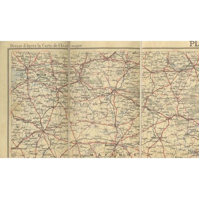 Antique Touraine Cycling Map by Edward Stanford, 1902 For Sale - Image 10 of 11