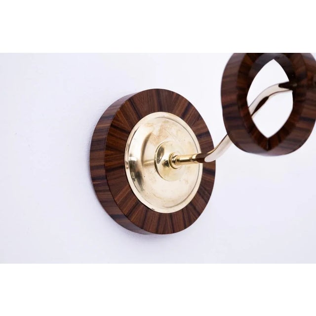 Metal Art Deco Wall Lamps, Poland, 1950s, Set of 4 For Sale - Image 7 of 8