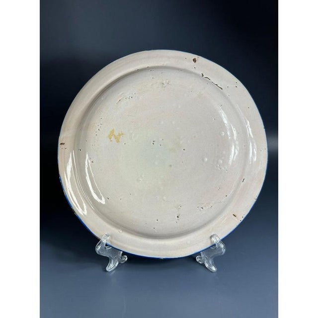 Ceramic Antique Spanish Ceramic Plate, Manises, 19th Century For Sale - Image 7 of 8