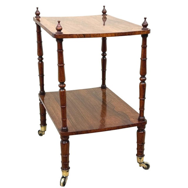 Antique Two-Tier Shelf in Rosewood, 1835 For Sale - Image 9 of 15