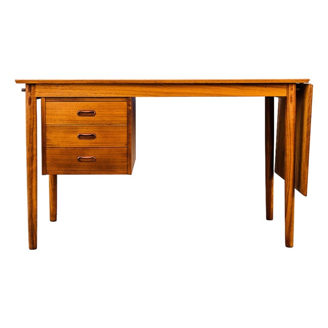 1960s Arne Vodder Danish Modern Expandable Teak Writing Desk For Sale