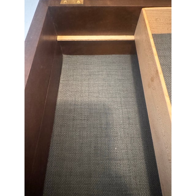 David Whitaker Handmade Wooden Heritage Box, 2005, Figured Maple & Walnut Storage Box With Removable Tray For Sale - Image 9 of 12