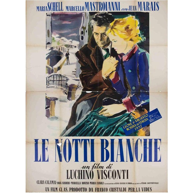 1950s Le Notti Bianche Poster, 1957 For Sale - Image 5 of 5