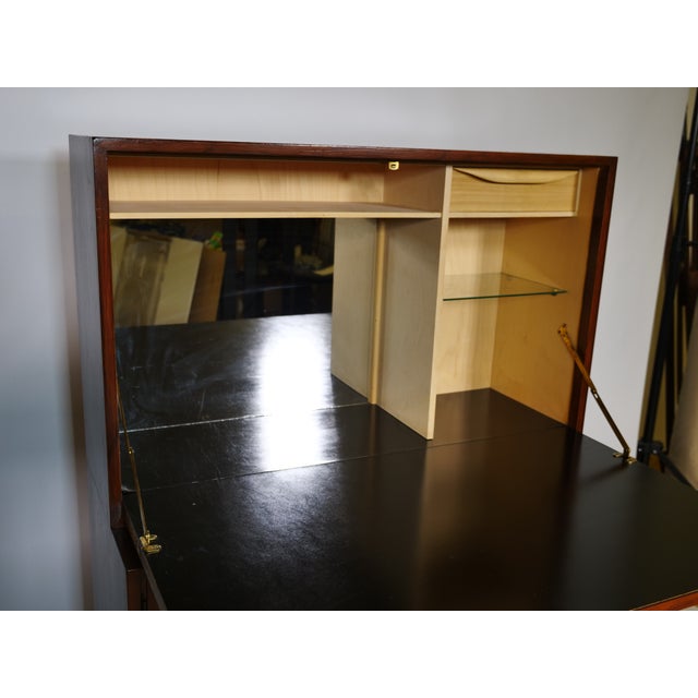 Brown Mid-Century Teak Bar Cabinet, 1960s For Sale - Image 8 of 18