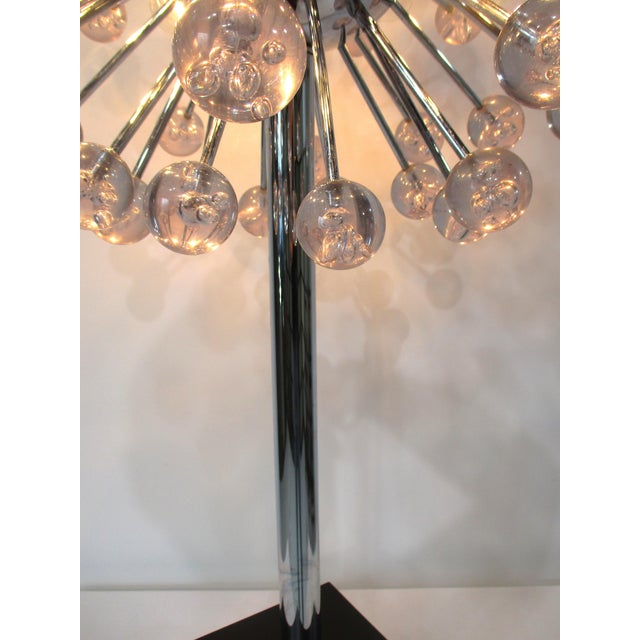 Plastic Atomic Sputnik Space Age Table Lamp in the Style of Robert Sonneman For Sale - Image 7 of 12