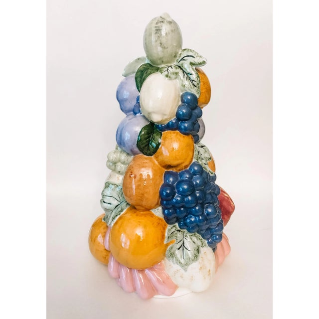 Hollywood Regency Vintage 1960s Porcelain Topiary Centerpiece For Sale - Image 3 of 12