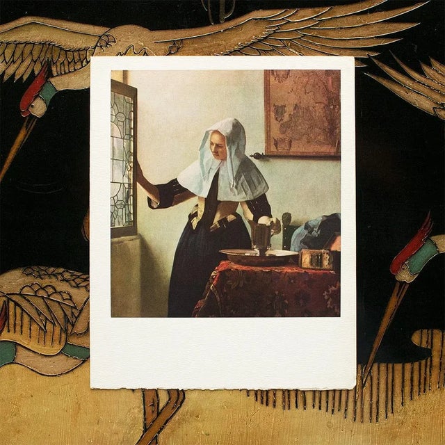 Baroque 1950s After Jan Vermeer, "Woman at the Casement" Full-Color Print For Sale - Image 3 of 10